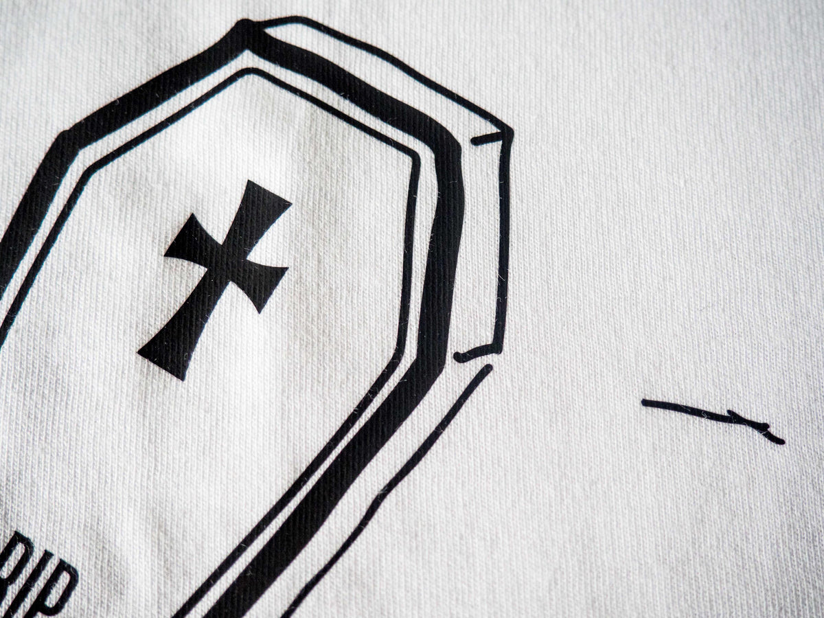 Not a Phase Black and White T-shirts, Organic Cotton Tees With Illustration, Alternative Gothic Tops, Statement T-shirts for Everyday Wear