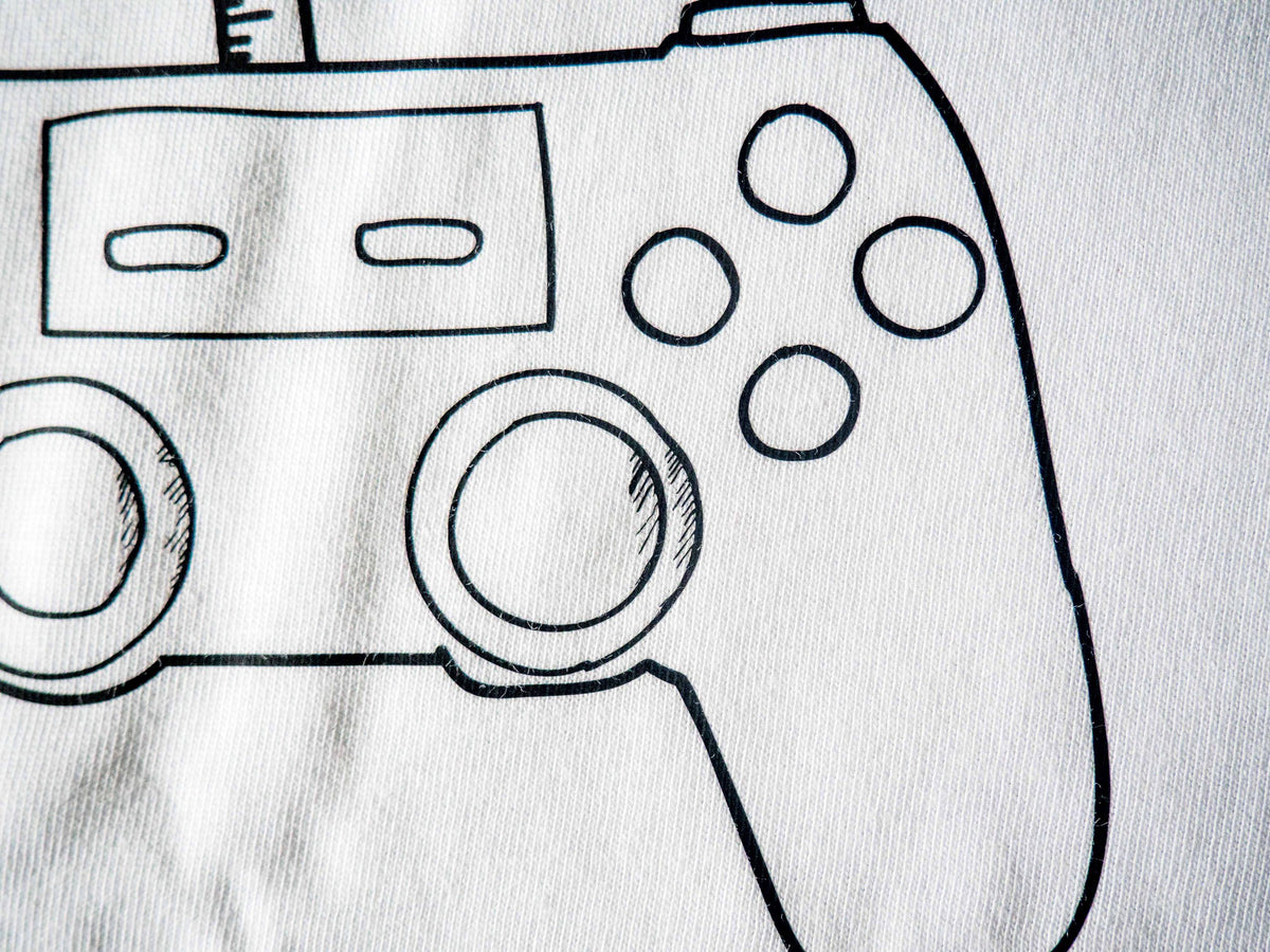 Woman Organic Cotton Gaming Is Not Just A Phase T-shirt, Black and White Gamer Girl T-shirts, Videogames Shirts For Her, Alternative Top