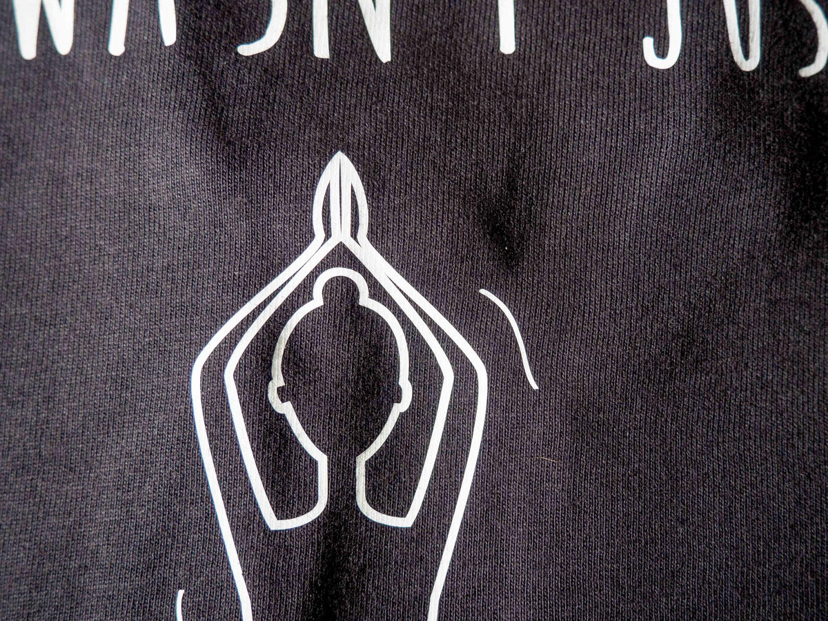 Yoga Not A Phase Soft Comfy Organic Cotton Woman Black and White T-shirt, Woman Yogi Short Sleeve Shirt, Yoga Teacher Present Gift Top