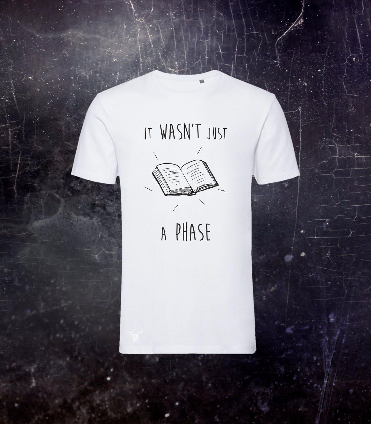Gender Free Books Are Not a Phase Black and White T-shirts, Fair Trade Organic Cotton with Books Eco Print for Book Lovers, Bookworms Gift