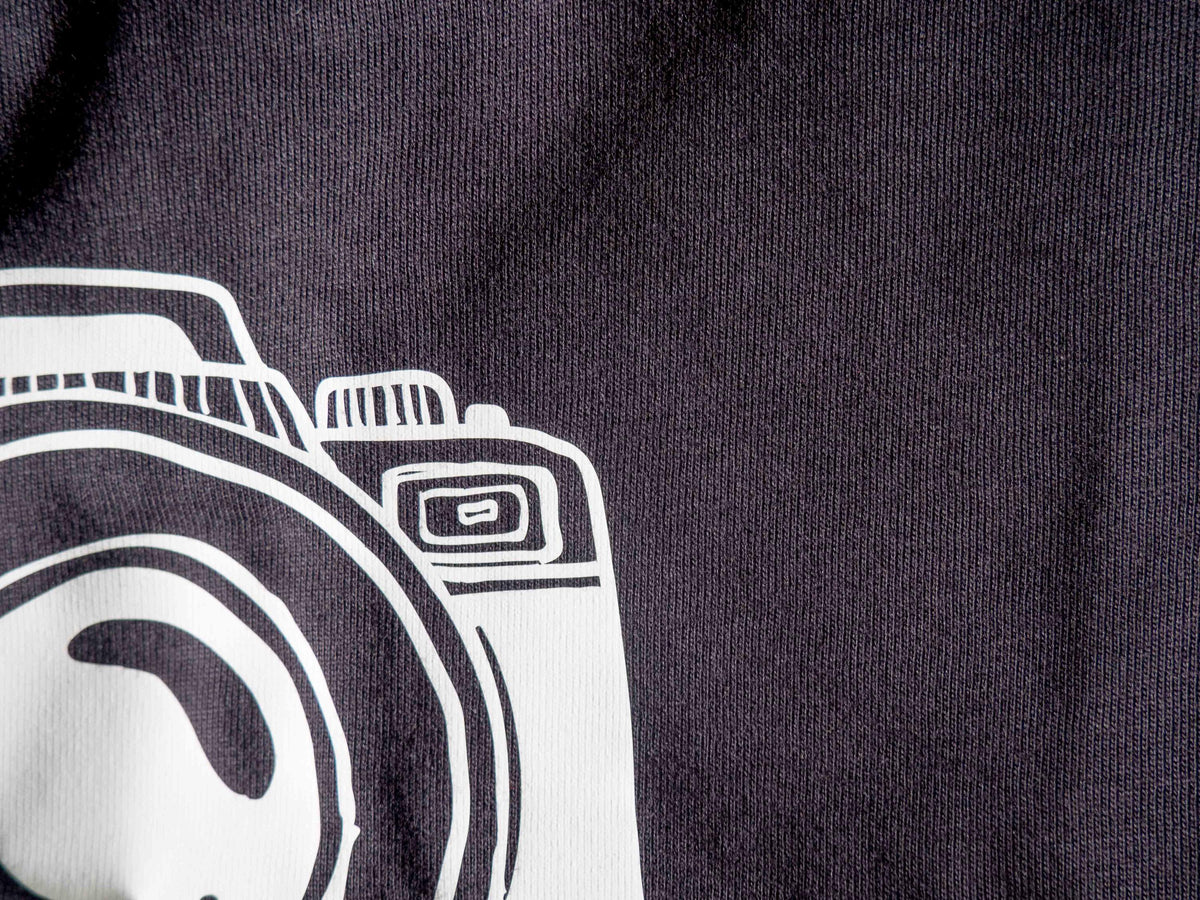 Photography Is Not A Phase T-shirt, Perfect Gift or Present for Photographer, Unisex Organic Cotton Regular Fit Black and White Photo Top
