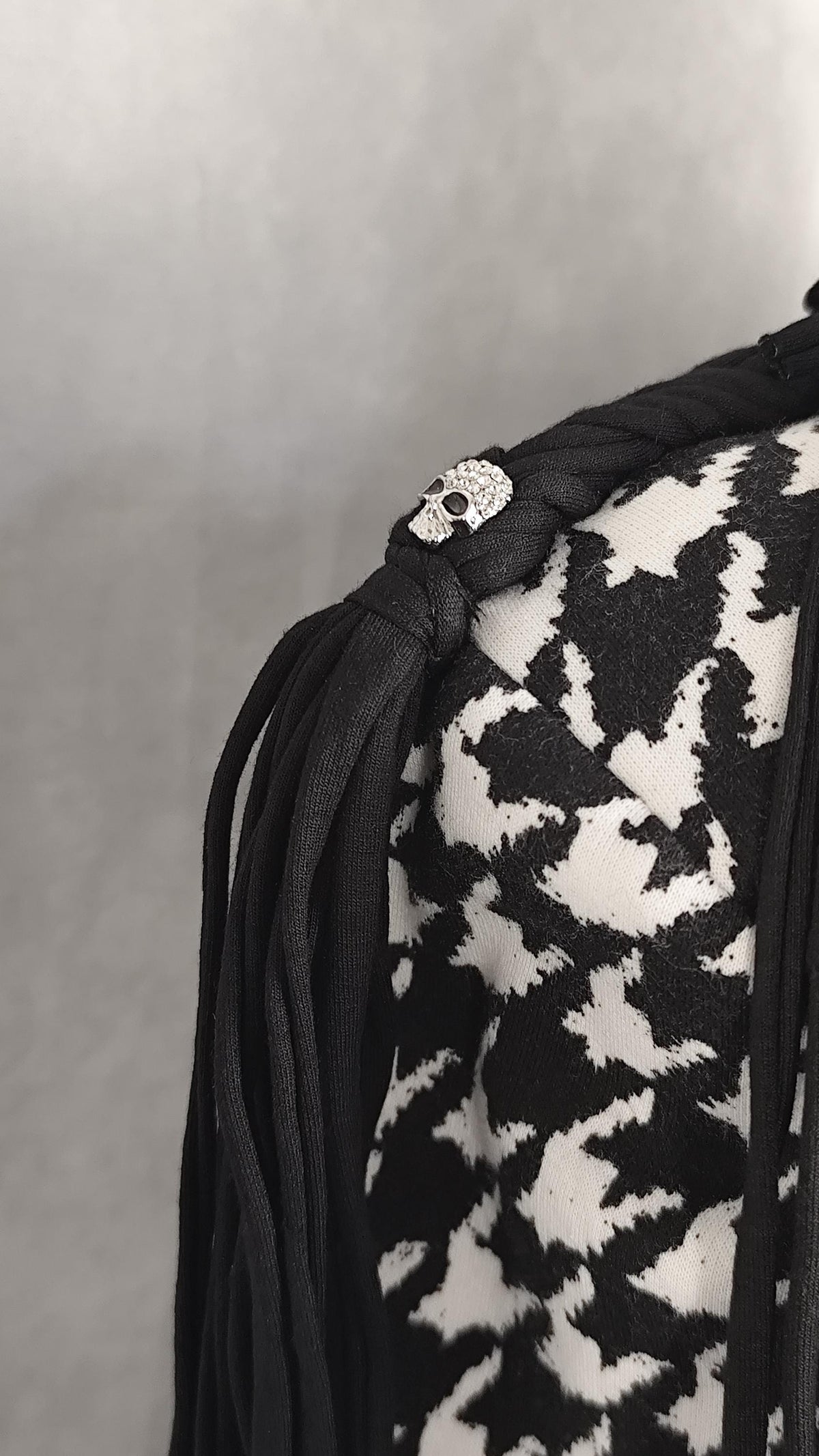 Houndstooth Bolero with Skulls
