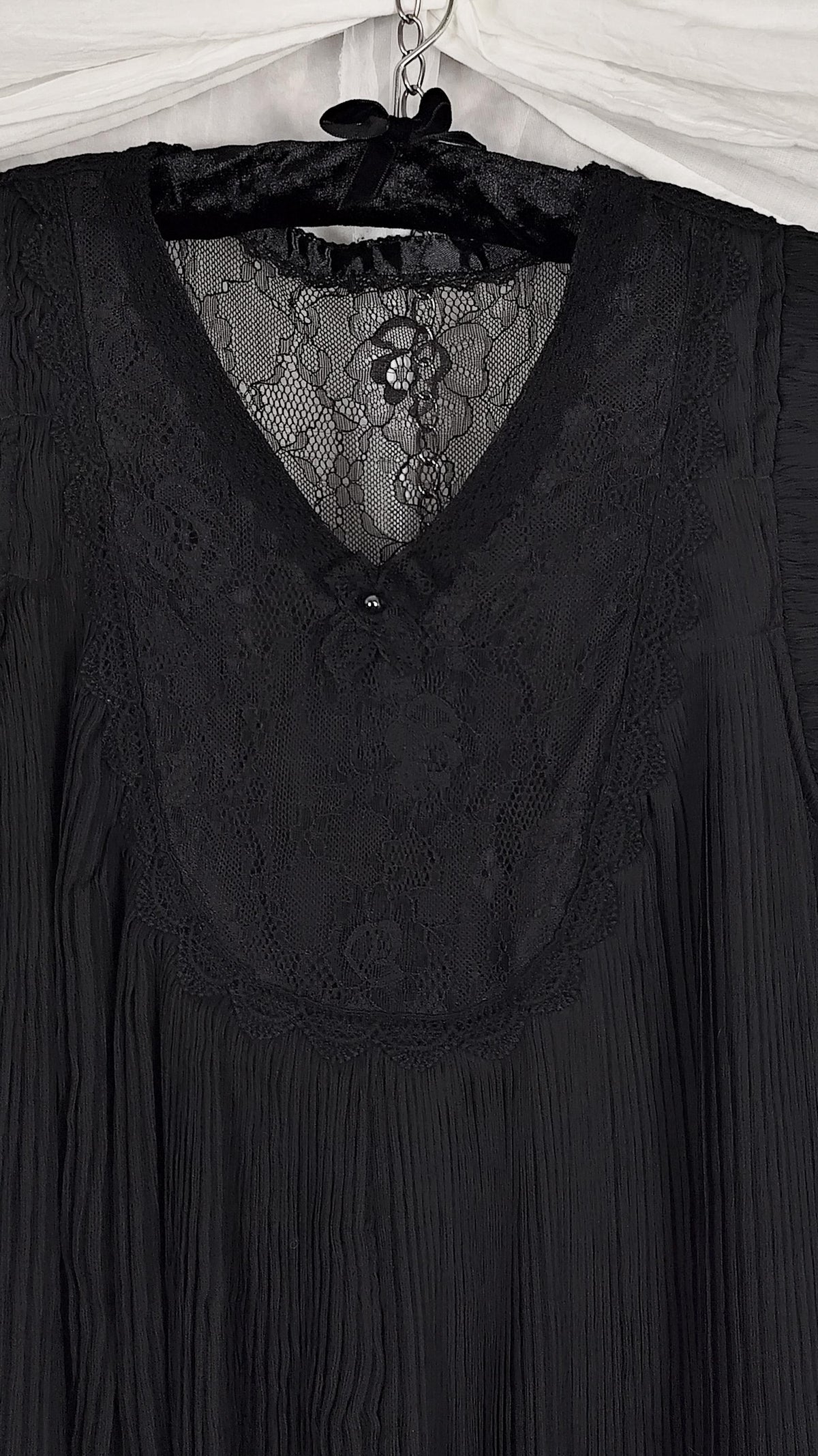 Black Gothic Babydoll with Ruffles